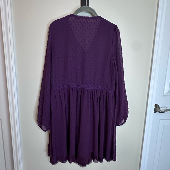 Matilda Jane purple Plum polka dot Dress Small - Picture 6 of 8